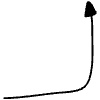 Line Arrow Angled Filled Head 2 Element from Arrows - Variable Line Thickness Set