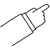 Line Arrow Hand Non Filled Element from Arrows - Variable Line Thickness Set
