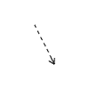 Line Arrow Straight Dashed Line Head Medium 10 Element from Arrows - Variable Line Thickness Set