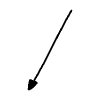 Line Arrow Straight Diagonal 4 Element from Arrows - Variable Line Thickness Set