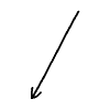 Line Arrow Straight Diagonal 5 Element from Arrows - Variable Line Thickness Set