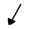 Line Arrow Straight Diagonal Element from Arrows - Variable Line Thickness Set