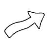 Line Arrow Thick 5 Non Filled Element from Arrows - Variable Line Thickness Set