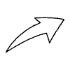 Line Arrow Thick Non Filled Element from Arrows - Variable Line Thickness Set