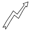 Line Arrow Thick Zigzag 2 Non Filled Element from Arrows - Variable Line Thickness Set