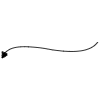 Line Arrow Wiggle Left Curve 2 Element from Arrows - Variable Line Thickness Set