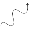 Line Arrow Wiggle Up Element from Arrows - Variable Line Thickness Set