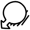 Line Bubble Point 1 Element from Hand Drawn Icons - Variable Thickness Set