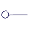 Line Bullet Point Right Non Filled Element from Annotations - Variable Line Thickness Set
