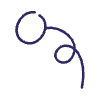 Line Bullet Point Spiral Non Filled Element from Annotations - Variable Line Thickness Set