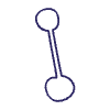Line Bullet Two Way Bold Non Filled Element from Annotations - Variable Line Thickness Set