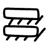 Line Equal Shadow Element from Hand Drawn Icons - Variable Thickness Set