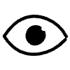 Line Eye Element from Hand Drawn Icons - Variable Thickness Set