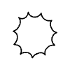 Line Flash Non Filled Element from Hand Drawn Icons - Variable Thickness Set