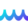 Line Nature Wave Element from Geometric Shapes - Gradient Set