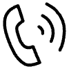 Line Phone Call Element from Hand Drawn Icons - Variable Thickness Set