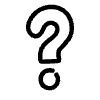 Line Question Element from Hand Drawn Icons - Variable Thickness Set