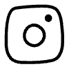 Line Social Media Instagram Element from Hand Drawn Icons - Variable Thickness Set