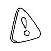 Line Warning Non Filled Element from Hand Drawn Icons - Variable Thickness Set