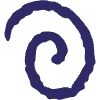 Lines Snail Counter Clockwise Element from Scribbles - Sketch Style Set