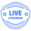 Live Streaming Star Shield Element from Badges Classic - Shadow Set