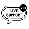 Live Support Bubble Element from Badges Geometric Set