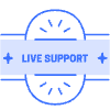 Live Support Star Element from Badges Classic - Shadow Set