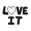 Love It Heart Element from Doodles - Monochrome Set