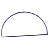 Minimalist Half Circle Element from Scribbles - Sketch Style Set
