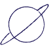 Minimalist Saturn Element from Scribbles - Sketch Style Set