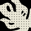 Monstera Polka Dot Element from Patterns Tiles - Monochrome Set