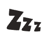 Nap Sleep Zzz Element from Doodles - Monochrome Set