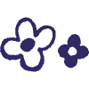 Nature Flowers 5 Element from Scribbles - Sketch Style Set