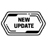 New Update Tag Element from Badges Geometric Set