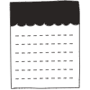 Note Pad Black White 13 Element from Sticky Notes - Monochrome Set