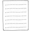 Note Pad Black White 2 Element from Sticky Notes - Monochrome Set