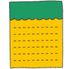 Note Pad Color Border 13 Element from Sticky Notes - Classic Set