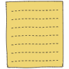 Note Pad Color Border 2 Element from Sticky Notes - Classic Set