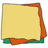 Note Pad Color Border 4 Element from Sticky Notes - Classic Set