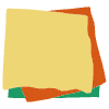 Note Pad Color Borderless 4 Element from Sticky Notes - Flat Set