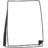 Note Pad Flip Black White 2 Element from Sticky Notes - Monochrome Set