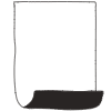Note Pad Flip Black White 7 Element from Sticky Notes - Monochrome Set