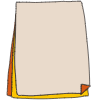 Note Pad Flip Color Border 2 Element from Sticky Notes - Classic Set