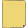 Note Pad Flip Color Border 9 Element from Sticky Notes - Classic Set