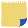 Note Pad Flip Color Borderless 1 Element from Sticky Notes - Flat Set