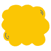 Note Pad Sheet Freeform Cloud Color Borderless Element from Sticky Notes - Flat Set