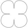 Note Pad Sheet Freeform Flower Black White 2 Element from Sticky Notes - Monochrome Set
