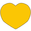 Note Pad Sheet Freeform Heart Color Border Element from Sticky Notes - Classic Set