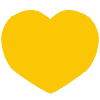 Note Pad Sheet Freeform Heart Color Borderless Element from Sticky Notes - Flat Set