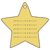 Note Pad Sheet Freeform Hole Star Color Border Element from Sticky Notes - Classic Set